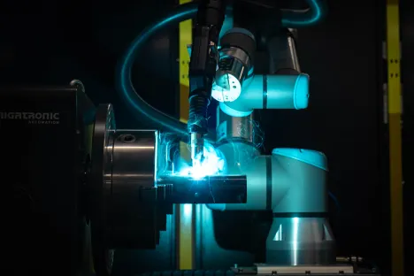 Welding cobot in action