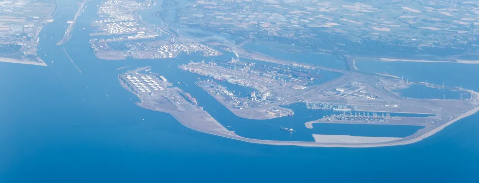 Maasvlakte aeral view