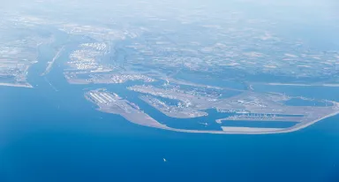 Maasvlakte aeral view